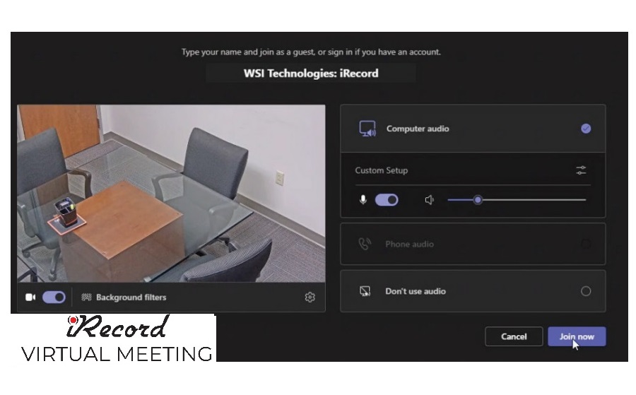 iRecord Virtual Meeting